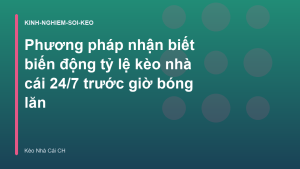Read more about the article Phương pháp nhận biết biến động tỷ lệ kèo nhà cái 24/7 trước giờ bóng lăn