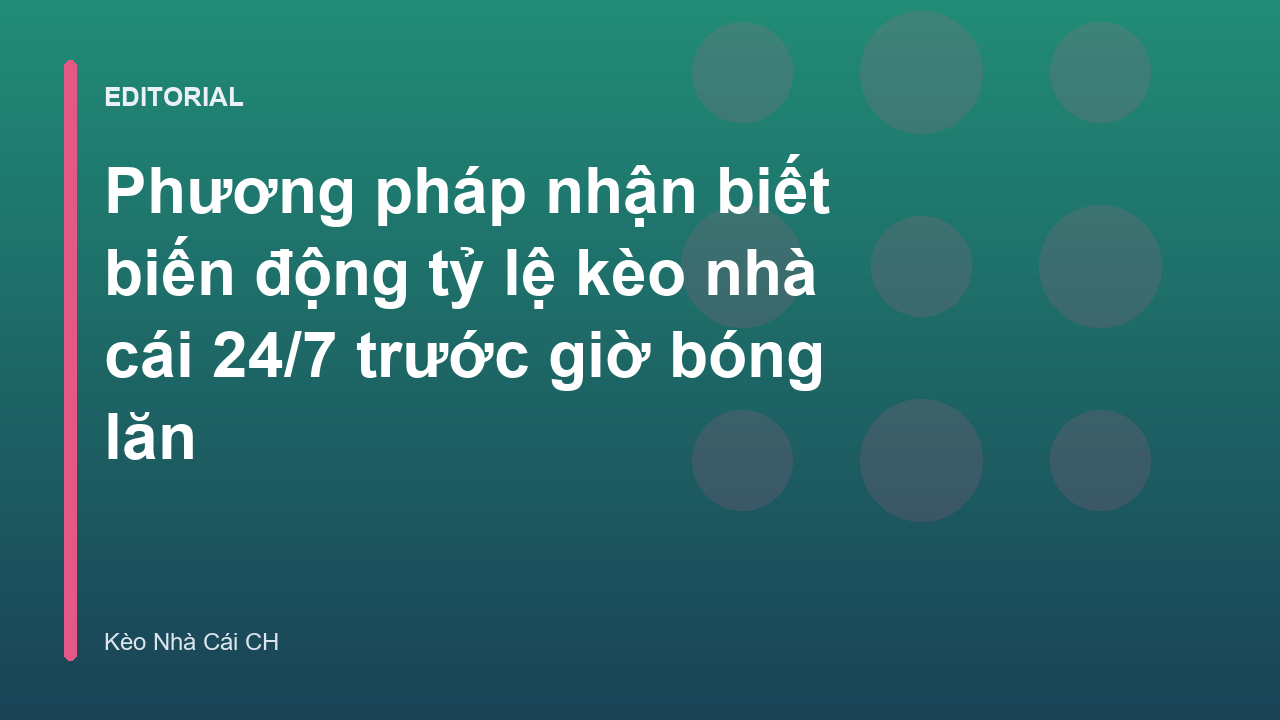 Biểu đồ minh họa biến động tỷ lệ kèo nhà cái
